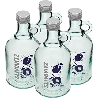 Bottiglia da 500 ml con tappo a vite e stampa bicolore Slivovitz - 4 pz. – photo 2