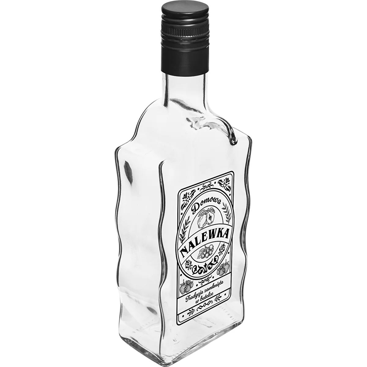 Bottiglia Klasztorna 500 ml con tappo a vite, stampa "Nalewka", 1 pz.