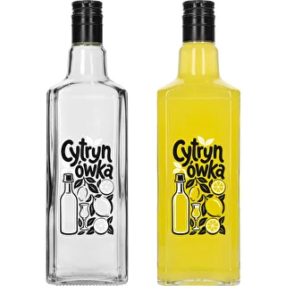 Bottiglia Tynktura 500 ml con stampa “Cytrynówka” e tappo a vite – photo 3