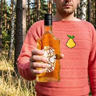 Bottiglia Klasztorna 500 ml con tappo a vite e stampa “Frutti” modello 1 – photo 8