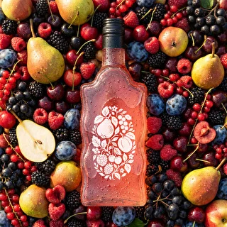 Bottiglia Klasztorna 500 ml con tappo a vite e stampa “Frutti” modello 1 – photo 6
