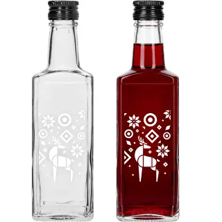 Bottiglia Receptura, 250 ml con tappo a vite - Renna natalizia – photo 2