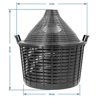 Damigiana per vino 25 L con cestello in plastica – photo 6
