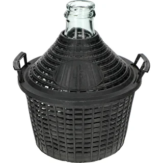 Damigiana per vino 5 L con cestello in plastica – photo 2