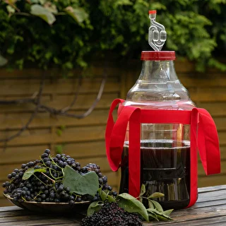 Damigiana per vino leggera, infrangibile, con cinghie di trasporto, 10 L – photo 8