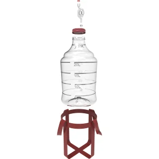 Damigiana per vino leggera e infrangibile con cinghie, 25 L – photo 3