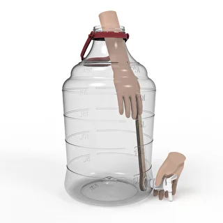 Damigiana infrangibile 25 L con maniglia e rubinetto – photo 6