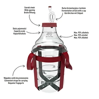 Damigiana per vino leggera e infrangibile con imbracatura, 20 L – photo 4