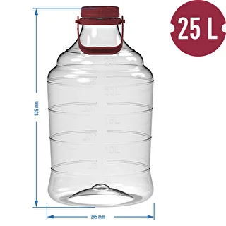 Damigiana per vino leggera, infrangibile, con maniglia, 25 L – photo 6