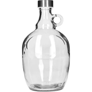 Damigiana Dama 1,5 L con tappo a vite in metallo Ø 43 mm e manico