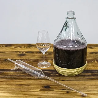 Damigiana Dama 3 l con rivestimento intrecciato e tappo a vite – photo 6