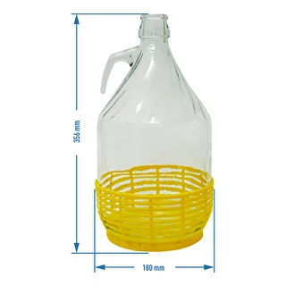 Damigiana Dama 5 L con manico in vetro – photo 2