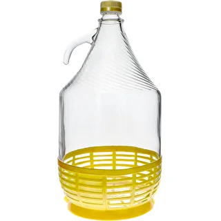 Cestello in plastica per damigiana 5 L, giallo – photo 5