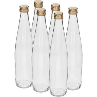Bottiglia Klubowa 500 ml con tappo a vite dorato, set da 6 pezzi – photo 1