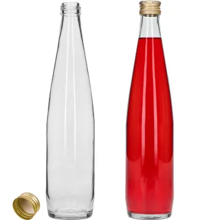Bottiglia Klubowa 500 ml con tappo a vite dorato, set da 6 pezzi – photo 4