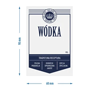 Etichette autoadesive 60x90 mm per bottiglie e vodka, bianche, 20 pezzi – photo 4