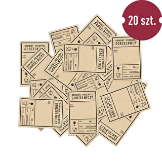 Etichette autoadesive 60x90 mm per bottiglie, vodka, stile PRL, 20 pezzi – photo 3