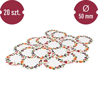 Etichette rotonde Ø 50 mm per coperchi e barattoli - 20 pezzi – photo 3