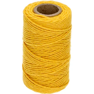 Cordino in cotone giallo 2 mm/55 m/100 g