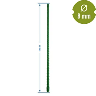 Tutore in acciaio rivestito in PE 1 m x 8 mm – photo 2