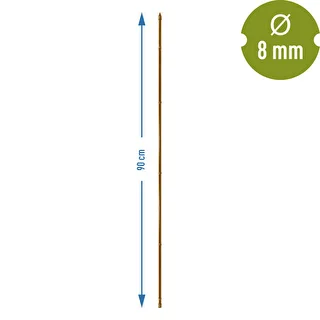 Tutore in acciaio rivestito effetto bambù, 90 cm x 8 mm – photo 3