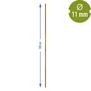 Tutore in acciaio rivestito effetto bambù, 150 cm x 11 mm – photo 3