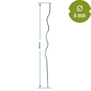 Tutore a spirale in acciaio 1 m x 6 mm – photo 2