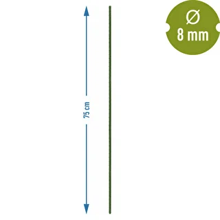 Tutori da giardino Bioogród – in acciaio rivestito, 0,75 m, Ø 8 mm, 10 pz. – photo 3