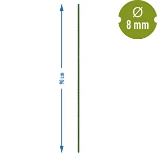 Tutori da giardino Bioogród – acciaio rivestito, 0,9 m, Ø 8 mm, 10 pz. – photo 3
