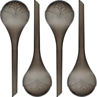 Sfere autoirriganti per piante, nere trasparenti, 400 ml, 4 pz
