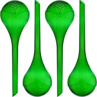 Sfere autoirriganti per piante, verdi trasparenti, 400 ml, 4 pezzi