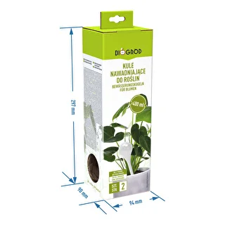 Sfere autoirriganti per piante, trasparenti color ambra, 400 ml, 2 pz. – photo 6