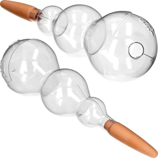 Sfera autoirrigante tripla (a tre camere), trasparente incolore, con puntale in ceramica, 600 ml – photo 2
