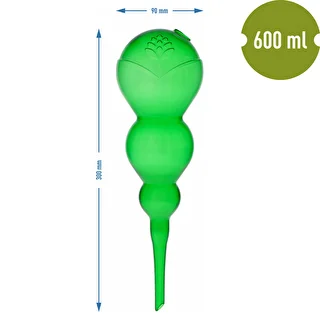 Sfera autoirrigante tripla (a tre camere), verde trasparente, 600 ml – photo 5