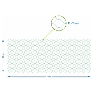 Rete di protezione antiuccelli, verde, 2 m x 5 m – photo 7