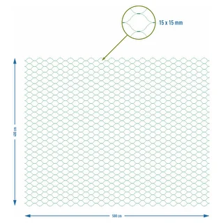 Rete di protezione anti-uccelli, verde, 4 m x 5 m – photo 7
