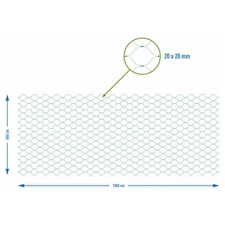 Rete di protezione anti-uccelli, verde, 5 m x 10 m – photo 7
