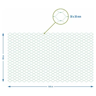 Rete anti-uccelli, verde, 8 m x 14 m – photo 7