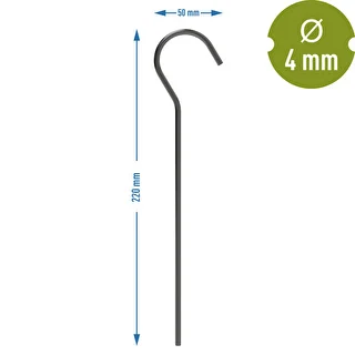 Picchetti da tenda curvi - 10 pz. – photo 6