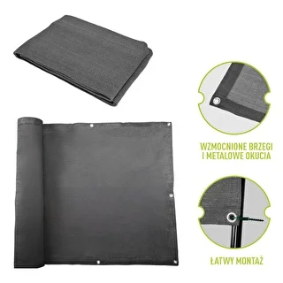 Rete ombreggiante (80%, 140 g/m²) 0,9 x 5 m, grafite – photo 6