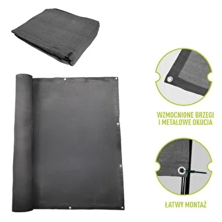 Rete ombreggiante (80%, 140 g/m²) 1,5 x 5 m, grafite – photo 6