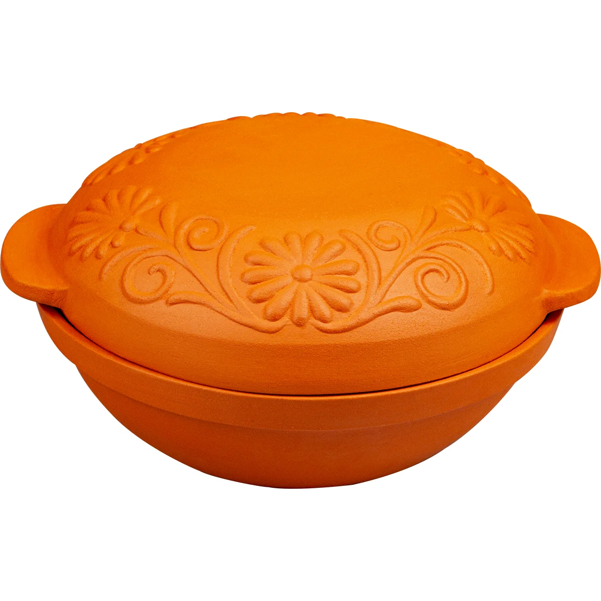 Pentola romana in terracotta rotonda 4 L