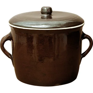 Kamionka - orcio in gres 5 l dritto con coperchio – photo 1