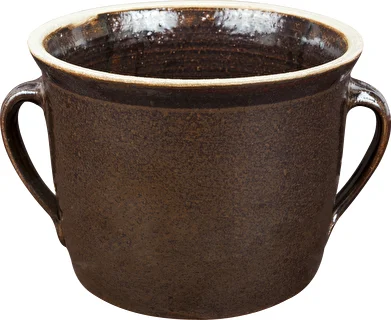 Kamionka - pentola in gres 1,8 l dritta con coperchio – photo 2