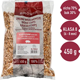Trucioli per affumicare/grigliare 70% ontano + 30% faggio, 450 g, cl. 8 – photo 3