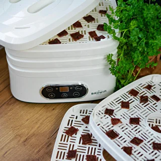 Essiccatore per funghi, frutta, verdure ed erbe aromatiche con regolazione della temperatura, 240W, bianco – photo 22