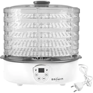 Essiccatore per funghi, frutta, verdure ed erbe con regolazione della temperatura, 240 W, trasparente – photo 4
