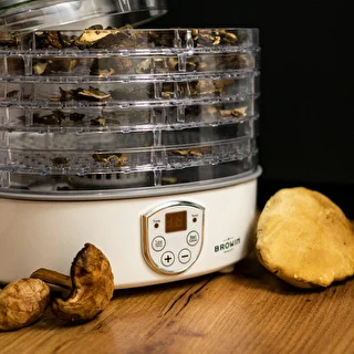 Essiccatore per funghi, frutta, verdure ed erbe con regolazione della temperatura, 240 W, trasparente – photo 14