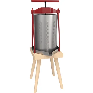 Pressa a telaio per frutta – con cestello metallico, 10 L