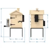 Affumicatore 115 L dragON Wood 60E in legno, con modulo riscaldante elettrico e controller - 12 
